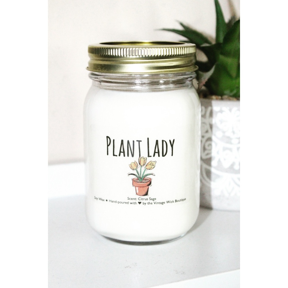 “Plant lady” 16oz soy candle